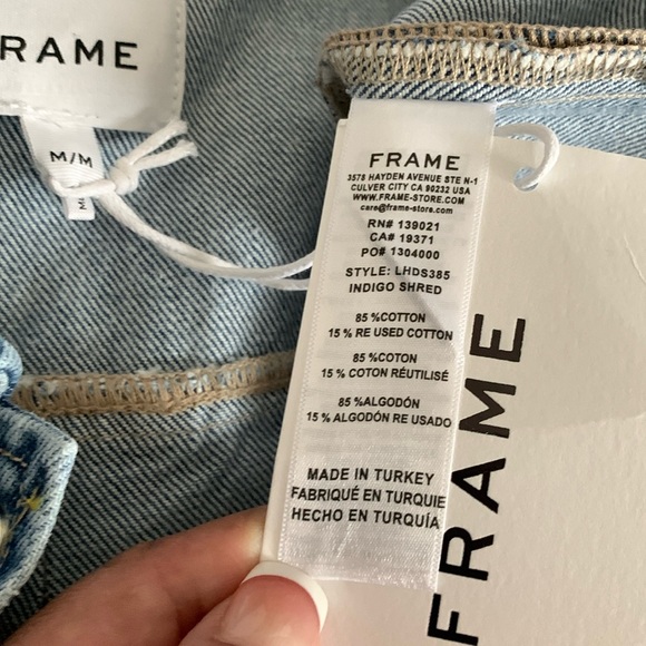 Frame Men’s denim shirt jacket - Picture 7 of 16